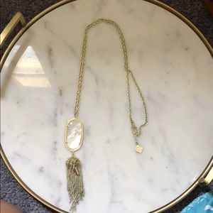 Rayne Gold Long Pendant NecklaceIvoryMotherOfPearl